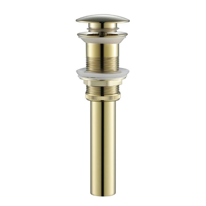 Pop-Up Sink Drain — Black, Rose Gold, White, Chrome or Gun Gray, With or Without Overflow