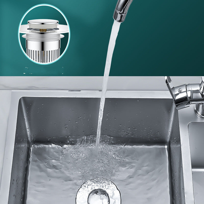 Vegetable Prep Sink — Stainless with Underwater Fittings Core