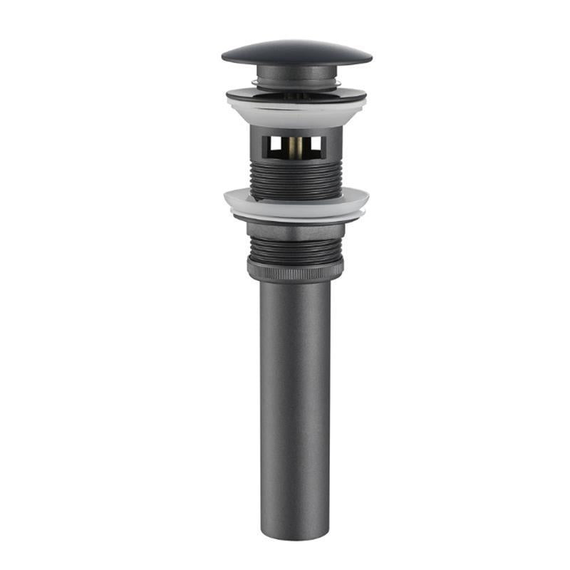 Pop-Up Sink Drain — Black, Rose Gold, White, Chrome or Gun Gray, With or Without Overflow