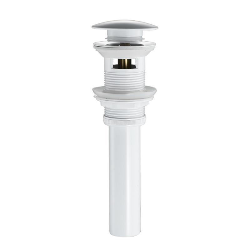 Pop-Up Sink Drain — Black, Rose Gold, White, Chrome or Gun Gray, With or Without Overflow