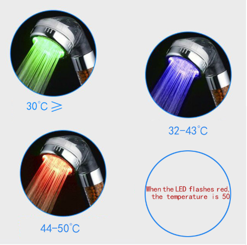LED Color-Changing Shower Head