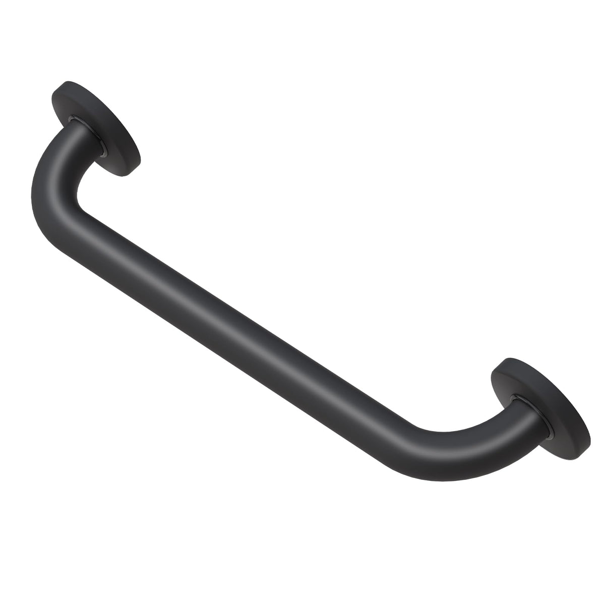 18 Inch Stainless Steel Grab Bar, Matte Black — Concealed Screws