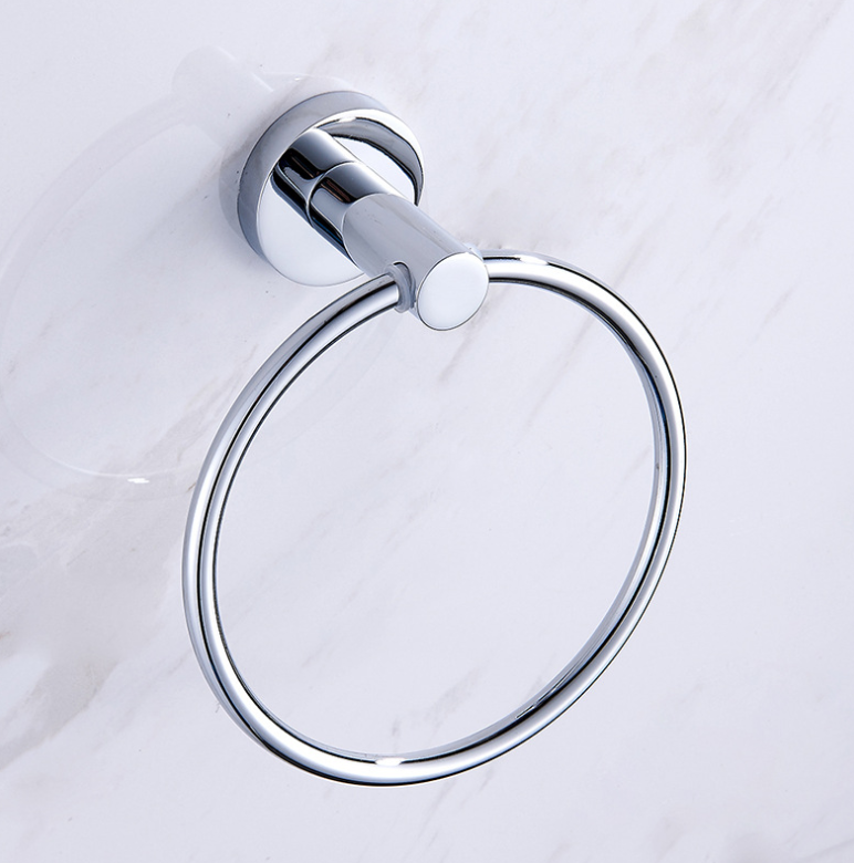 Chrome Towel Ring and Bath Hardware