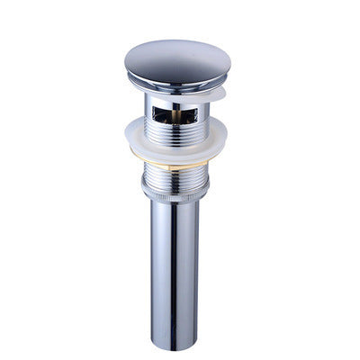 Pop-Up Sink Drain — Black, Rose Gold, White, Chrome or Gun Gray, With or Without Overflow