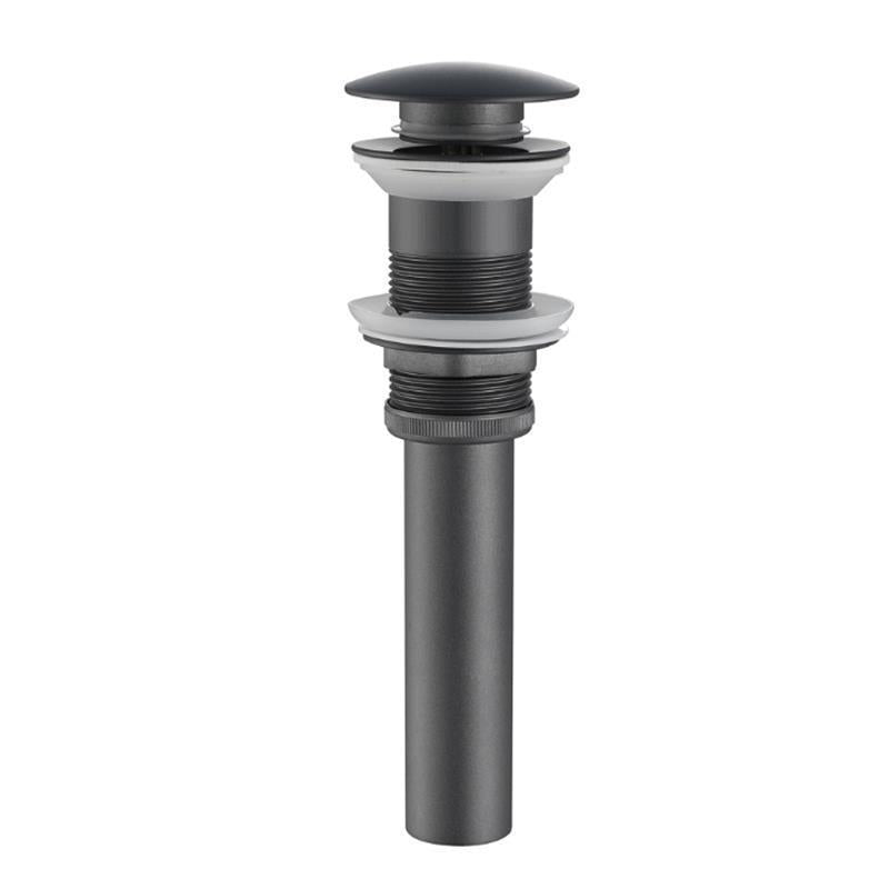 Pop-Up Sink Drain — Black, Rose Gold, White, Chrome or Gun Gray, With or Without Overflow