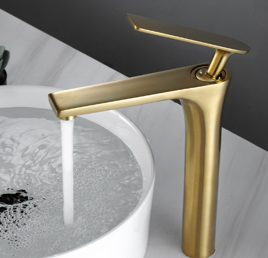 Minimalist Bathroom Faucet, Single Lever Hot and Cold