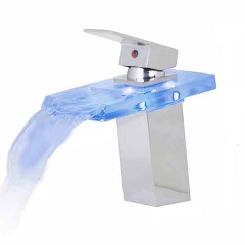 Single-Hole Waterfall Basin Faucet