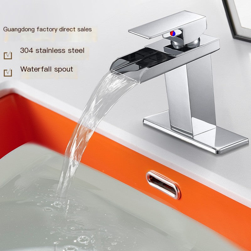 Wall-Mounted Basin Faucet, Copper — Chrome, Brushed or Black
