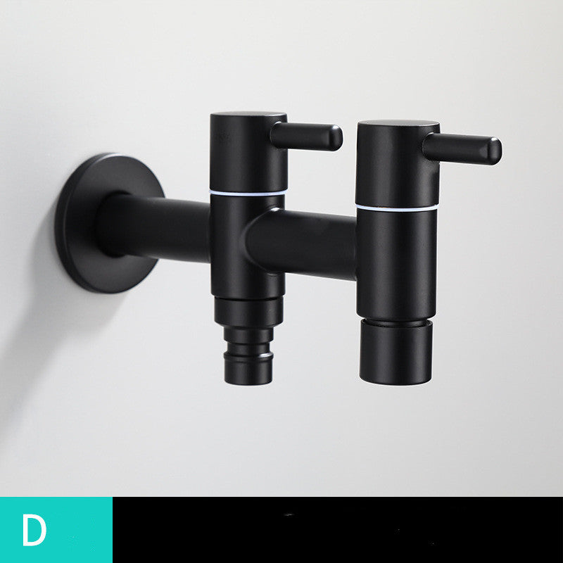 Washing Machine Faucet, Black — Extended 304 Stainless Steel
