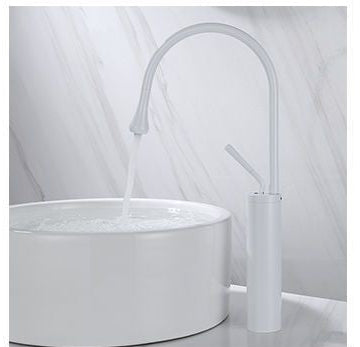 Basin Faucet, Black with High-Arc Spout