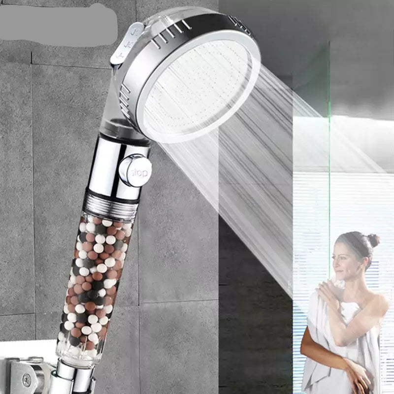 3-Function High-Pressure Shower Head with Filter