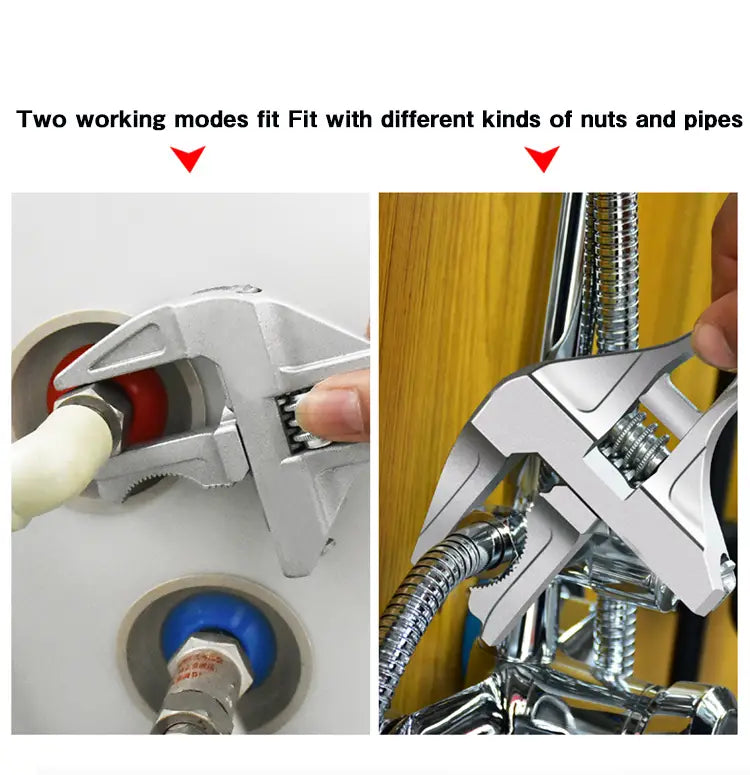 Mini Adjustable Wrench, 5/8 to 2-11/16 Inch Jaw