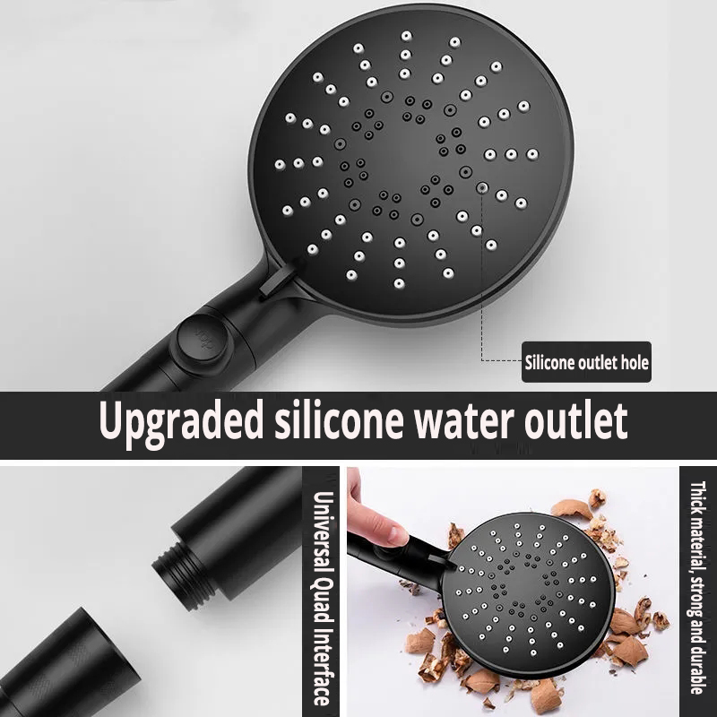 5-Mode Silicone Handheld Shower Head