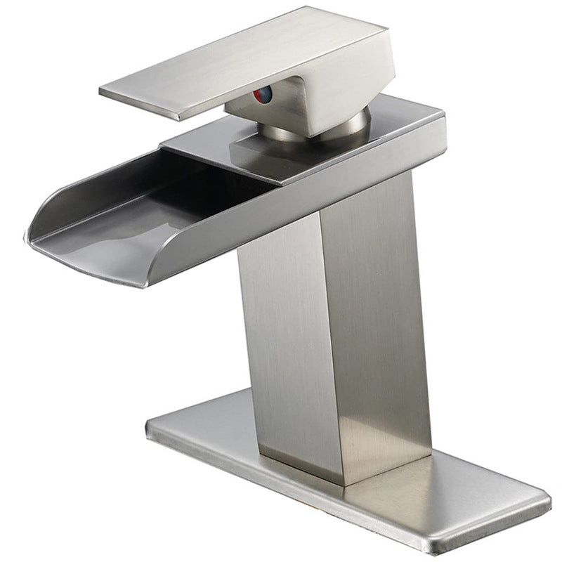 Wall-Mounted Basin Faucet, Copper — Chrome, Brushed or Black