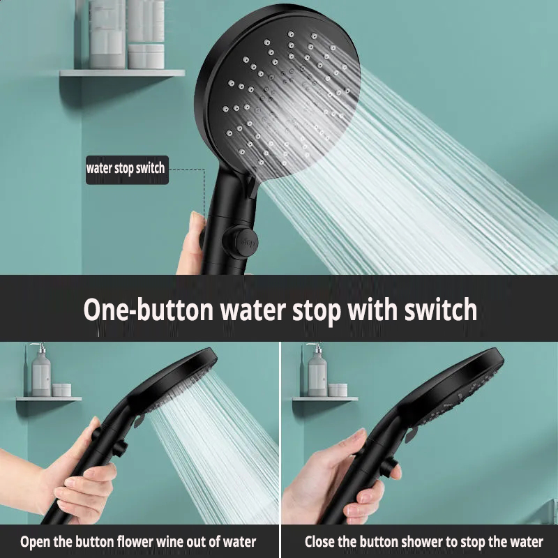 5-Mode Silicone Handheld Shower Head