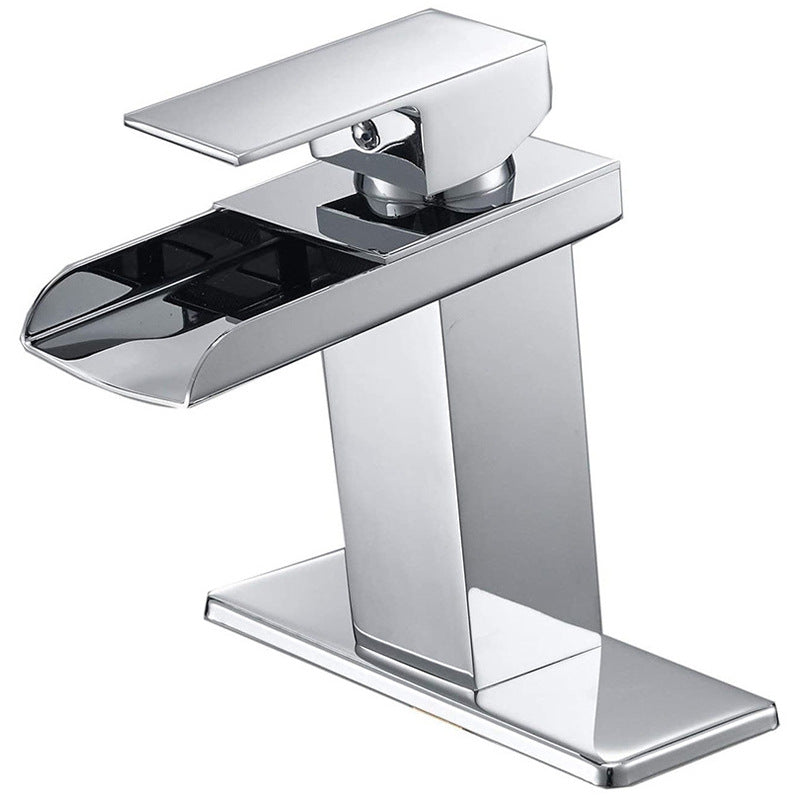 Wall-Mounted Basin Faucet, Copper — Chrome, Brushed or Black