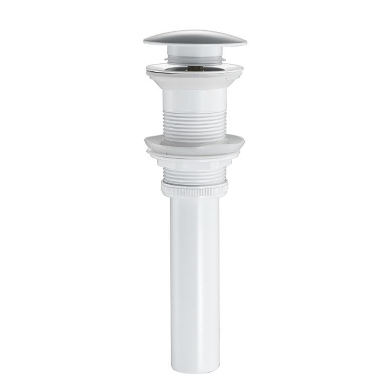 Pop-Up Sink Drain — Black, Rose Gold, White, Chrome or Gun Gray, With or Without Overflow