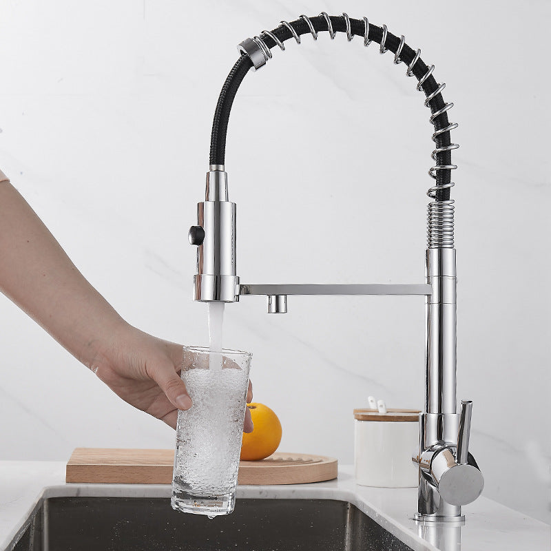 3-in-1 Kitchen Faucet, Hot, Cold and Filtered Water, Black, Chrome or Metal Gray