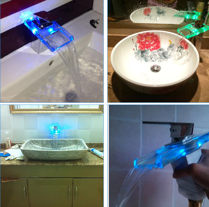 Single-Hole Waterfall Basin Faucet