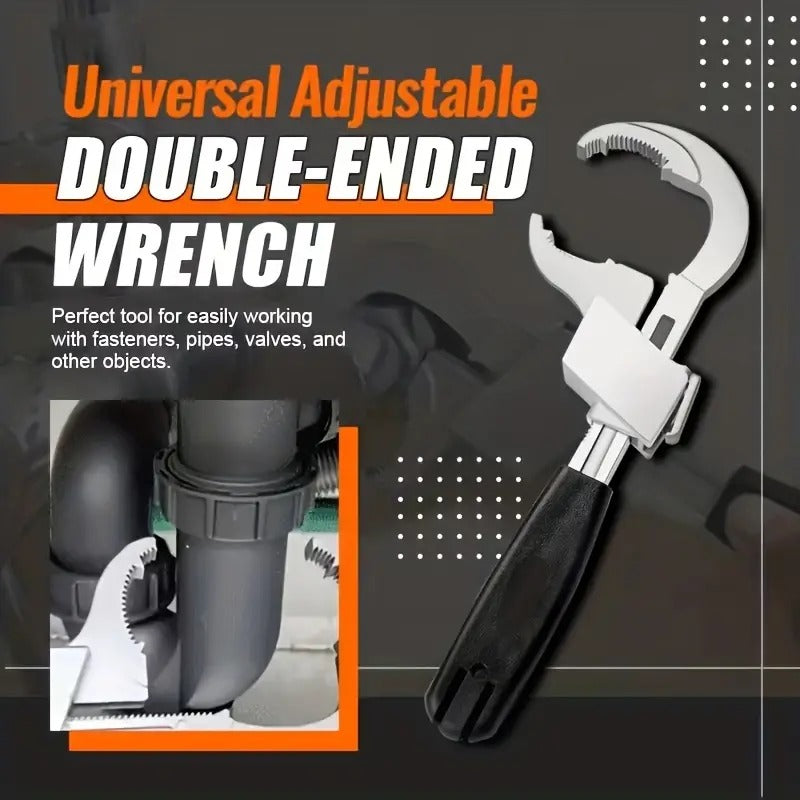 Double-Ended Adjustable Wrench, Faucet and Sink Repair