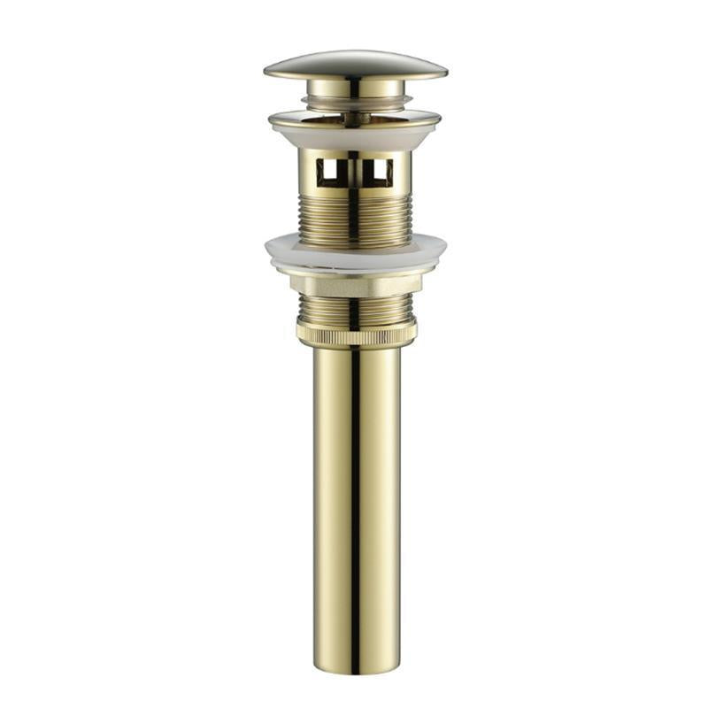 Pop-Up Sink Drain — Black, Rose Gold, White, Chrome or Gun Gray, With or Without Overflow
