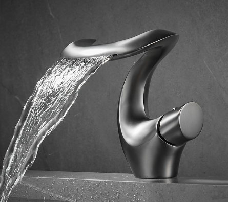 Brass Waterfall Basin Faucet (Complete Set)