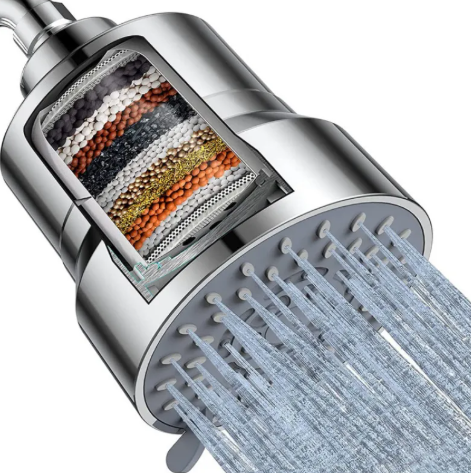 3-Settings Filter Shower Head Nozzle Set