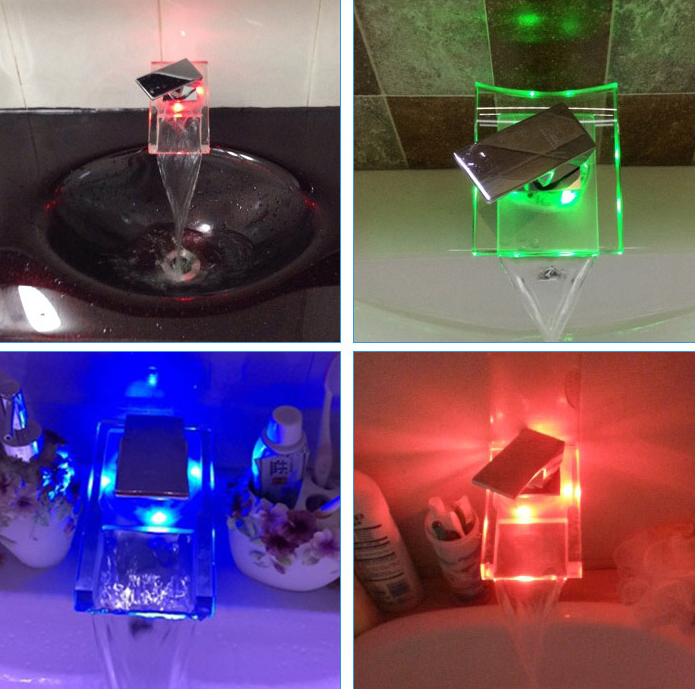 Single-Hole Waterfall Basin Faucet