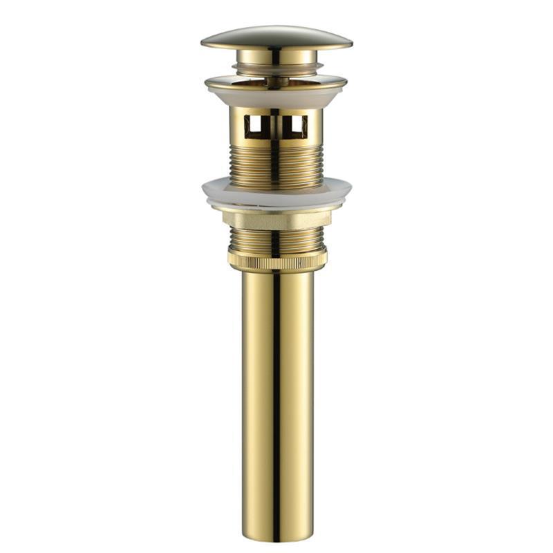 Pop-Up Sink Drain — Black, Rose Gold, White, Chrome or Gun Gray, With or Without Overflow