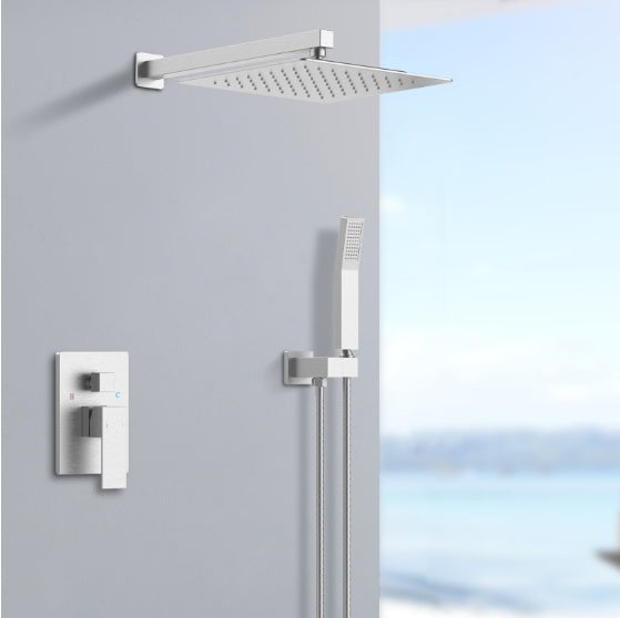 Shower System Combo Set — Wall Mount with Mixer Valve