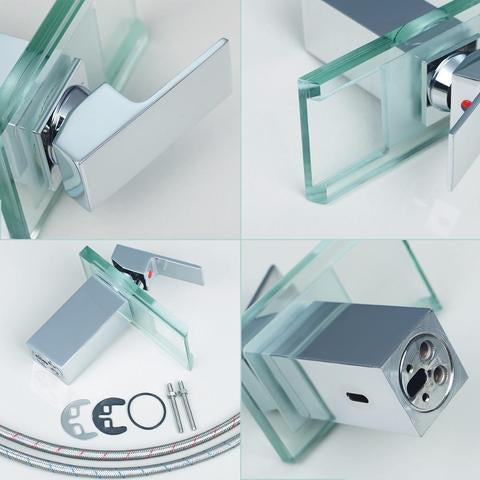 Single-Hole Waterfall Basin Faucet